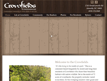 Tablet Screenshot of crowfieldsasheville.com